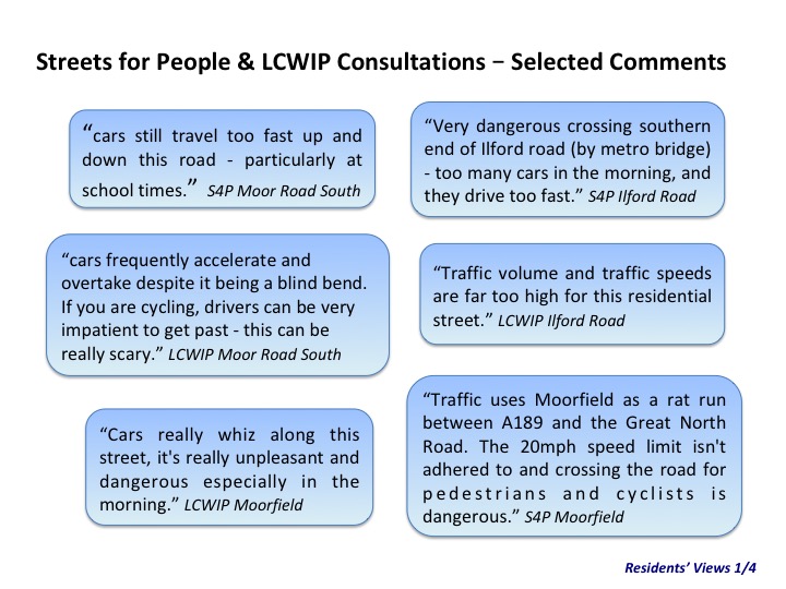 Quotes from the Streets for People feedback